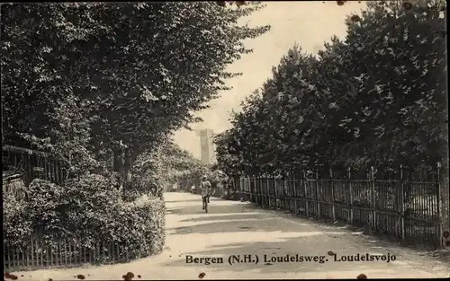 Ak Bergen aan Zee Nordholland Niederlande, Loudelsweg, Loudelsvojo