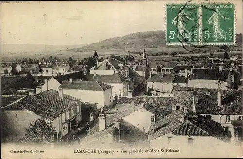 Ak Lamarche Lothringen Vosges, Vue générale et Mont Sr Etienne