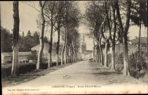 Ak Lamarche Lothringen Vosges, Route d'Aureil Maison