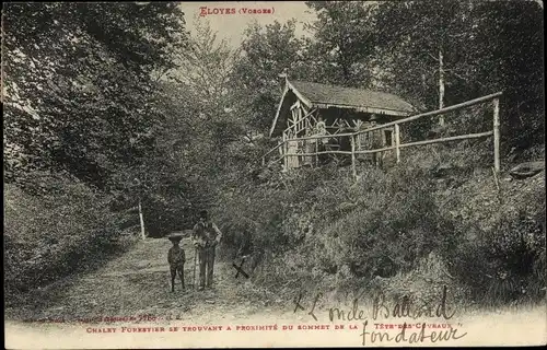 Ak Eloyes Vosges, Chalet Forestier, Forsthaus