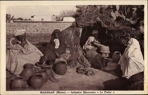 Ak El Jadida Mazagan Marokko, Industrie Marocaine "Le Potier", Tonarbeiten