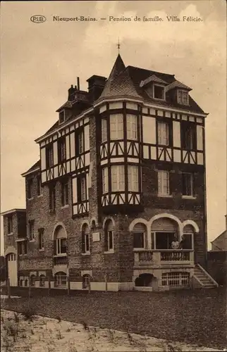 Ak Nieuport Bains Nieuwpoort Westflandern, Pension de famille, Villa Felicie