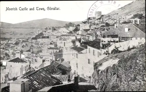 Ak Gibraltar, Moorish Castle and Town, Stadtpanorama
