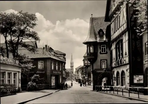 Ak Meiningen in Thüringen, Georgstraße, HO Meininger Hof, Bäckerei Strauß