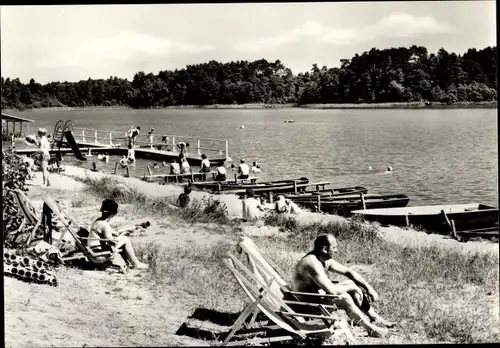 Ak Templin in der Uckermark, Am Lübbesee