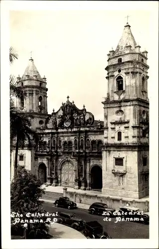 Foto Ak Panama City Panama, La Catedral