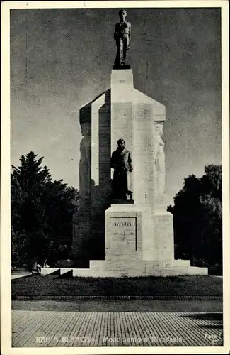 Ak Bahia Blanca Argentinien, Monumento Bernardino Rivadavia