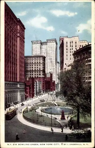 Ak New York City USA, Bowling Green