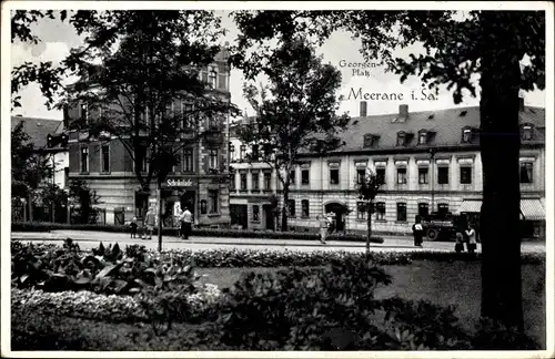 Ak Meerane in Sachsen, Georgenplatz