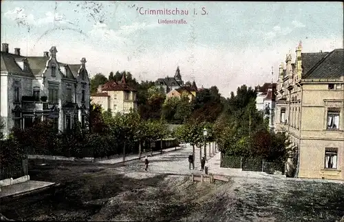 Ak Crimmitschau in Sachsen, Lindenstraße