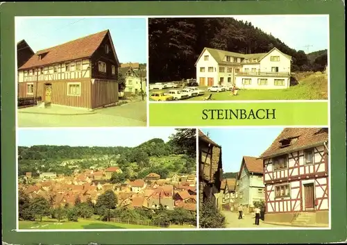 Ak Steinbach Bad Liebenstein in Thüringen, Fachwerkhaus, Erholungsheim, Lohberg, Hintergasse