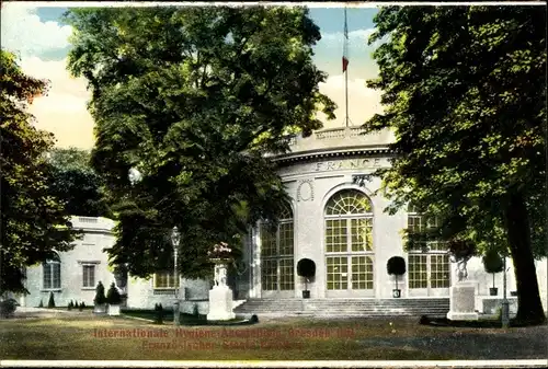Ak Dresden Altstadt, Internationale Hygiene Ausstellung 1911, Französischer Staats-Pavillon