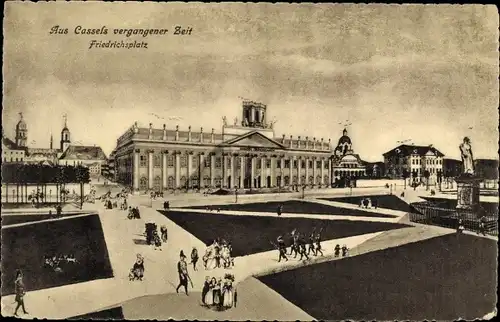 Künstler Ak Kassel, Friedrichsplatz, aus vergangener Zeit, im Jahre 1789