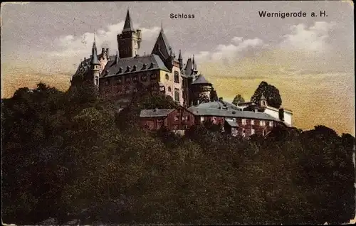 Ak Wernigerode am Harz, Schloss