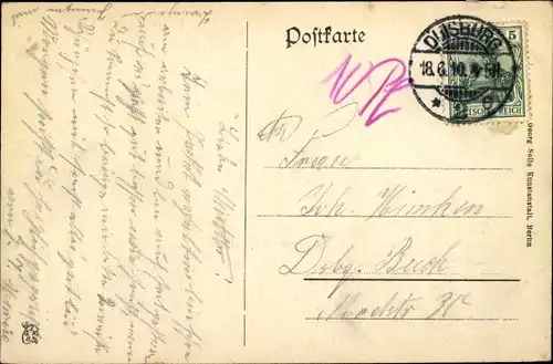 Ak Duisburg im Ruhrgebiet, Vincenz-Hospital