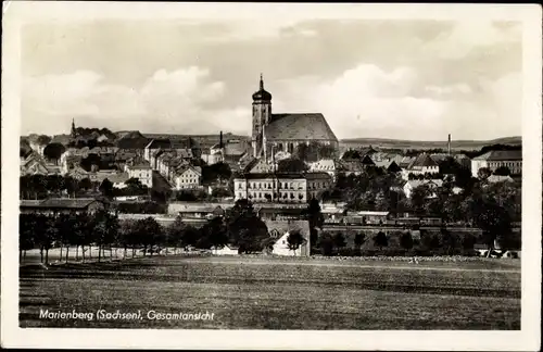 Ak Marienberg im Erzgebirge Sachsen, Gesamtansicht