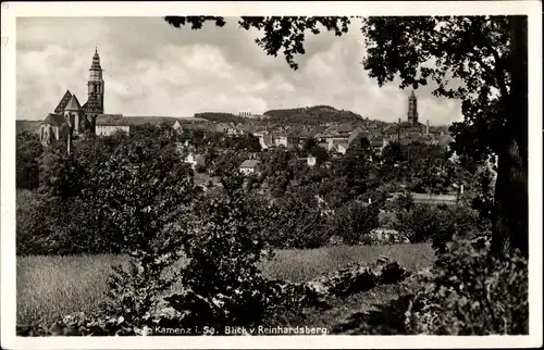 Ak Kamenz Sachsen, Blick vom Reinhardsberg