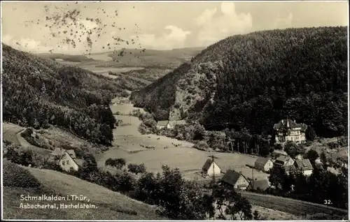 Ak Schmalkalden im Thüringer Wald, Asbachertal, Hachelstein