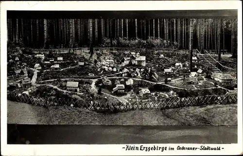 Ak Oederan Sachsen, Klein Erzgebirge im Oederaner Stadtwald