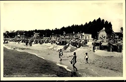 Ak Ostseebad Grömitz in Holstein, Strandpartie