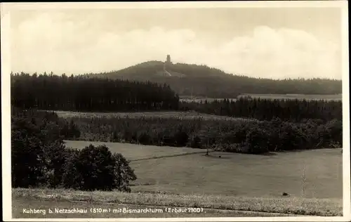 Ak Stützengrün im Erzgebirge Sachsen, Kuhberg, Bismarckturm