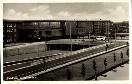 Ak Duisburg im Ruhrgebiet, Hauptbahnhof