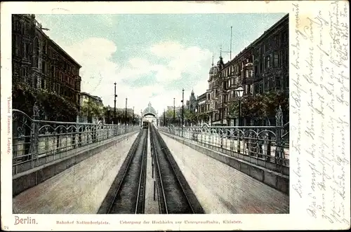 Ak Berlin Schöneberg, Bahnhof Nollendorfplatz, Hochbahn