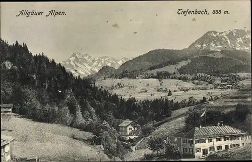 Ak Tiefenbach Oberstdorf im Oberallgäu, Allgäuer Alpen