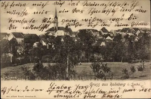 Ak Radeberg in Sachsen, Teilansicht