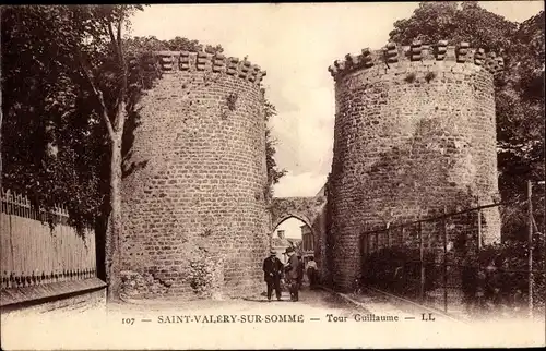 Ak Saint Valery sur Somme, Tour Guillaume, Stadttor, Türme