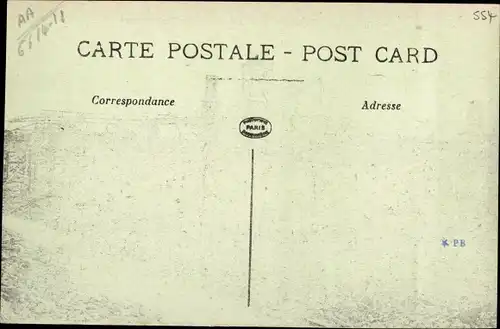 Ak Lens Pas de Calais, vue générale de la Rue Emile Zola en ruines