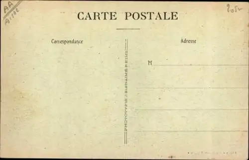 Ak Berry au Bac Aisne, Cote 108, Entonnoir de mine, zerstörte Mine