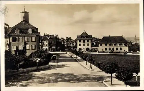 Ak Kreuzlingen Kanton Thurgau, Straßenpartie