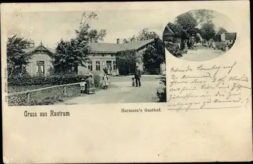 Ak Rantrum in Nordfriesland, Harmsen's Gasthof