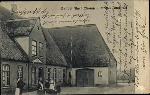 Ak Wester Ohrstedt in Nordfriesland, Gasthof
