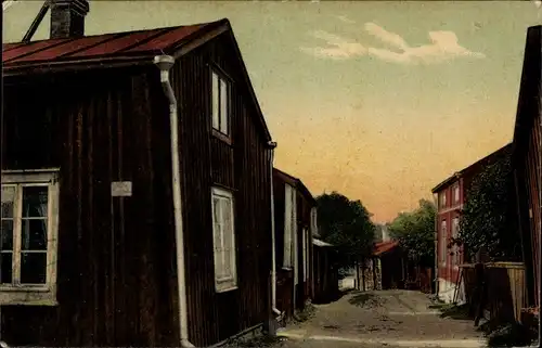 Ak Pietarsaari Jakobstad Finnland, Straßenpartie im Ort