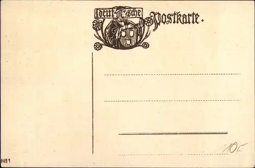 Künstler Litho Schiestl, R. v., Heimkehr, Bauer mit Rind