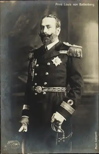 Ak Prinz Louis von Battenberg, Portrait, Uniform mit Orden