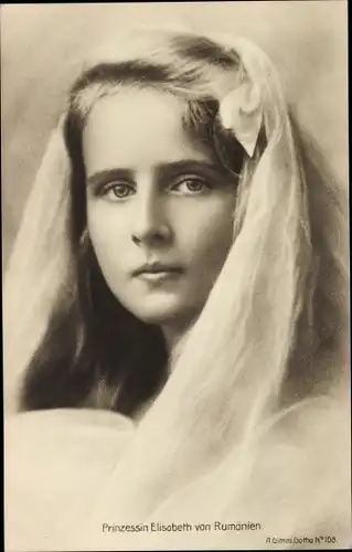 Ak Prinzessin Elisaveta von Rumänien, Elisabeth, Portrait