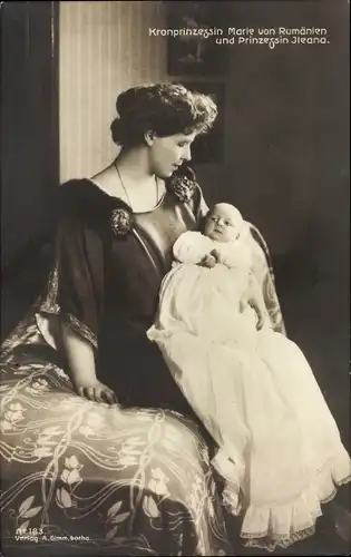 Ak Kronprinzessin Marie von Rumänien, Marie von Edinburgh, Prinzessin Ileana, Portrait