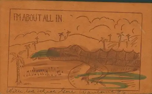 Leder Ak I'm about all in, Krokodil