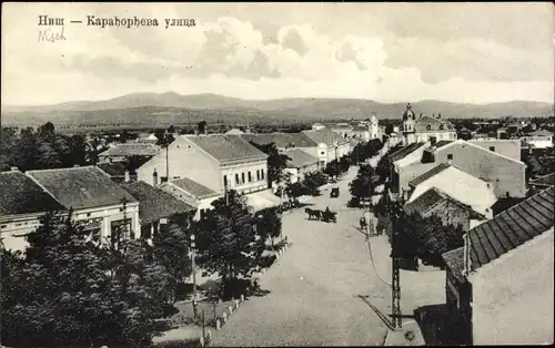 Ak Niš Nisch Serbien, Straßenpartie