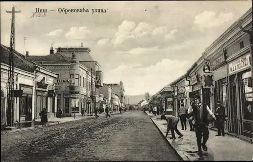 Ak Niš Nisch Serbien, Straßenpartie