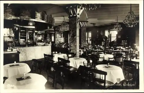 Ak Düsseldorf, Corso Café, Königsallee 98, Innenansicht