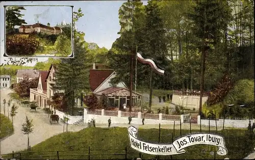 Ak Bad Iburg am Teutoburger Wald, Hotel Felsenkeller