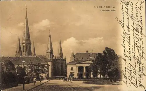 Ak Oldenburg im Großherzogtum Oldenburg, Lambertikirche