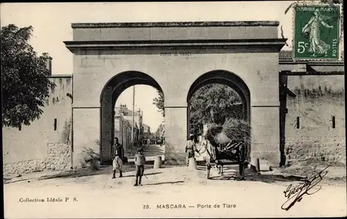 Ak Mascara Algerien, Porte de Tiare