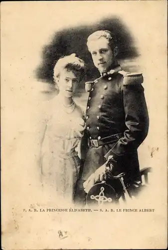 Ak La Princesse Elisabeth, Le Prince Albert, Belgisches Königshaus
