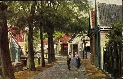 Künstler Ak Gerstenhauer, Johann, Georg, Niederlande, Straßenpartie