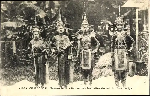 Ak Phnom Penh Kambodscha, Danseuses favorites du roi, Tänzerinnen